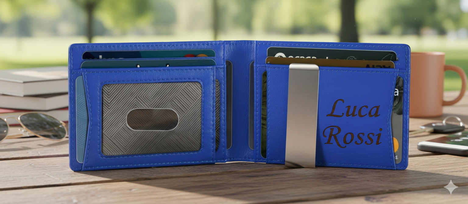 Porta Carte Carbon 2G Personalizzato